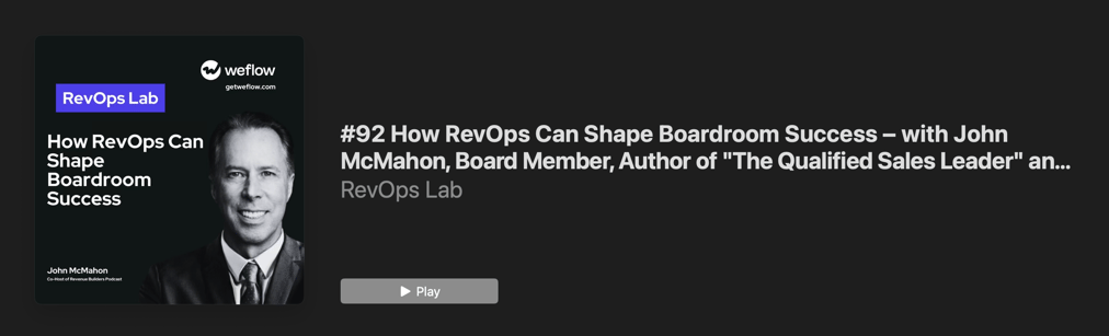 revenue operations podcast