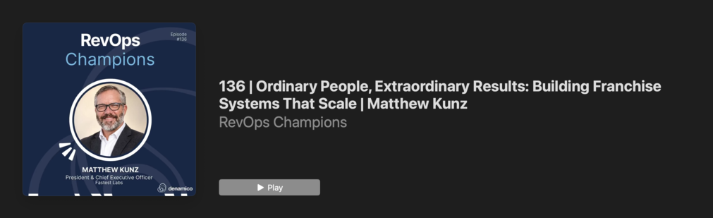 revenue operations podcast
