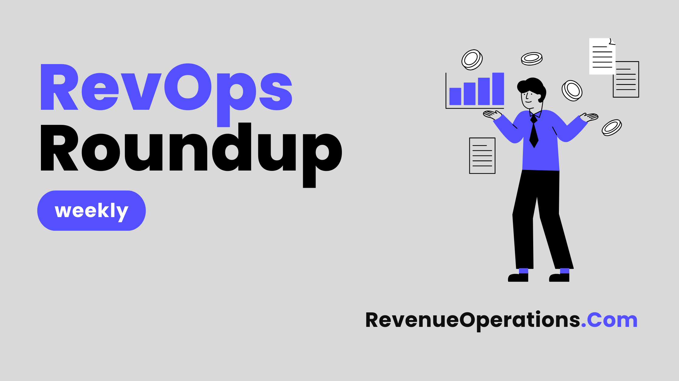 Blog cover for a curated Revenue Operations roundup focused on GTM alignment, pipeline performance, forecasting accuracy and scalable SaaS revenue systems